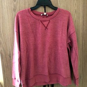 Faded burgundy colored American eagle sweatshirt